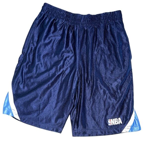 NBA Basketball Navy Gym Shorts size Large - Picture 1 of 6